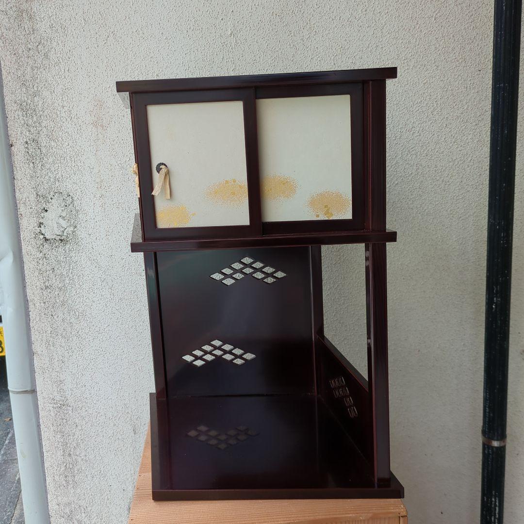 つれづれ棚 茶道具 棚 木製 漆器 木箱 美品 茶棚 お点前 在銘 飾り棚
