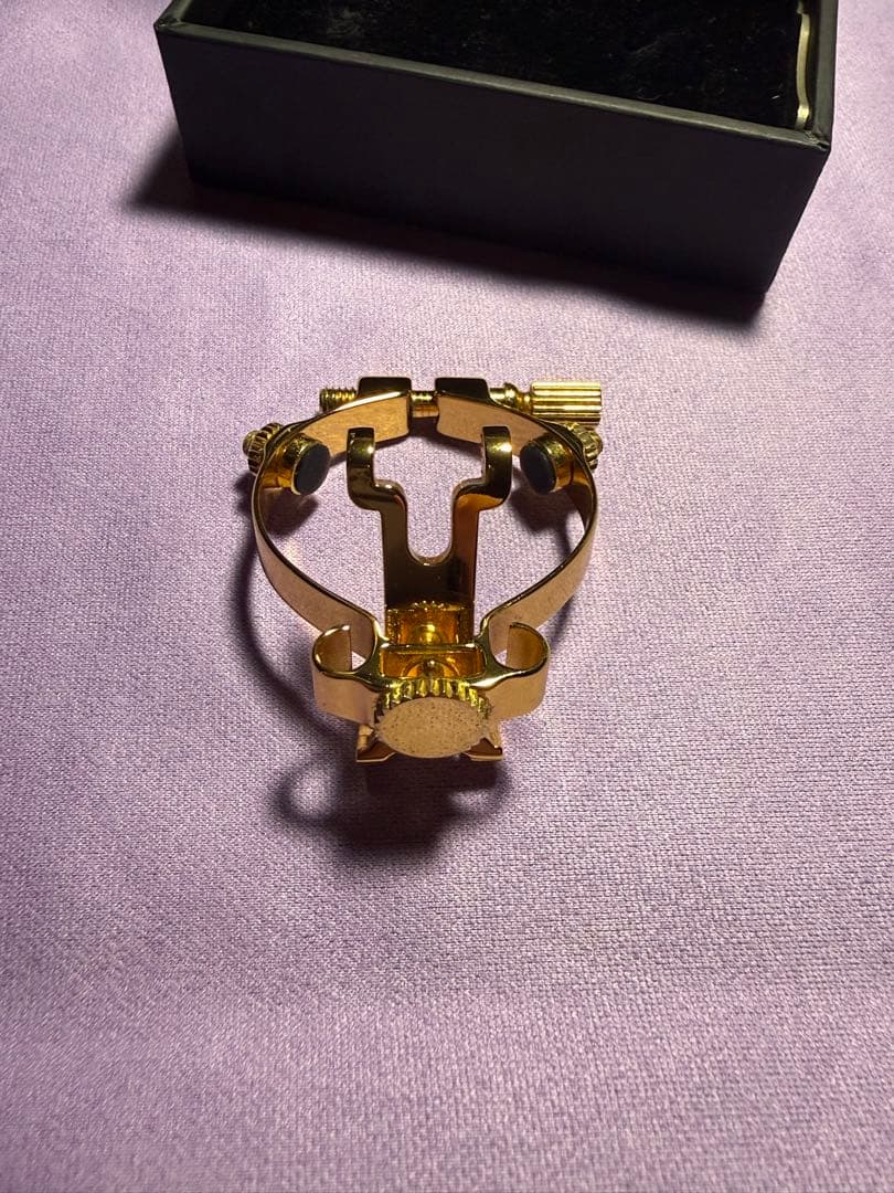 JLV アルトサックス用リガチャー　24K金メッキ GP