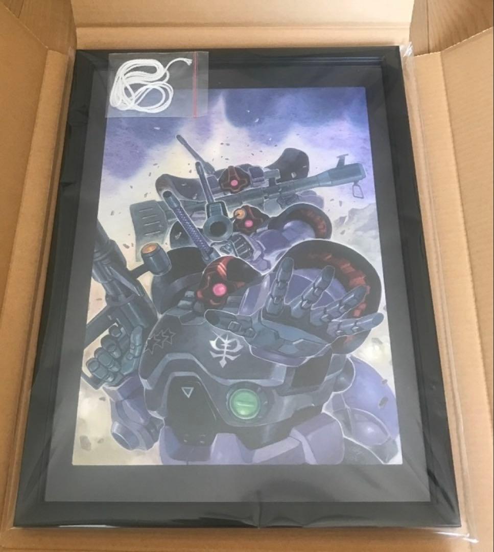 安彦良和　ガンダムthe origin 複製原画　黒い三連星　ドム