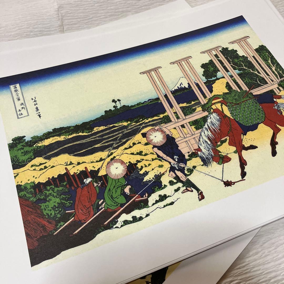 冨嶽三十六景　プリント　額絵