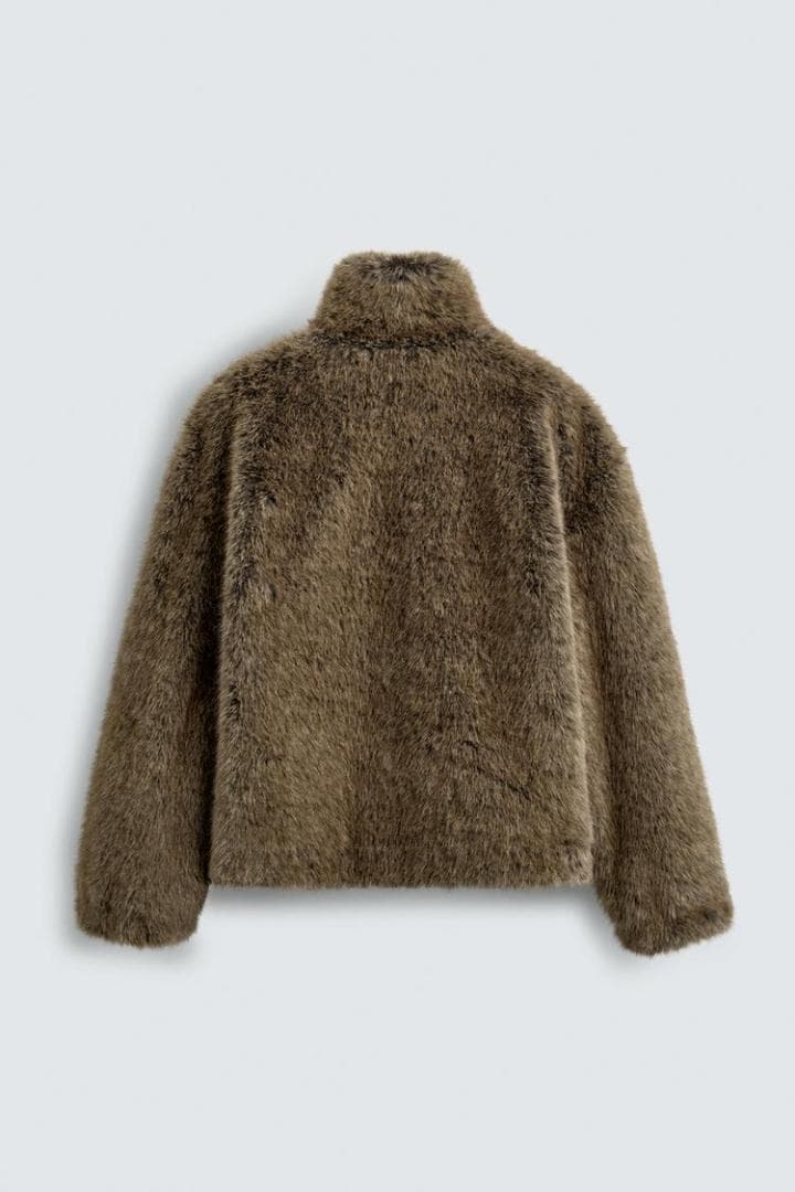ZARA ザラ ショートフェイクファーコート M