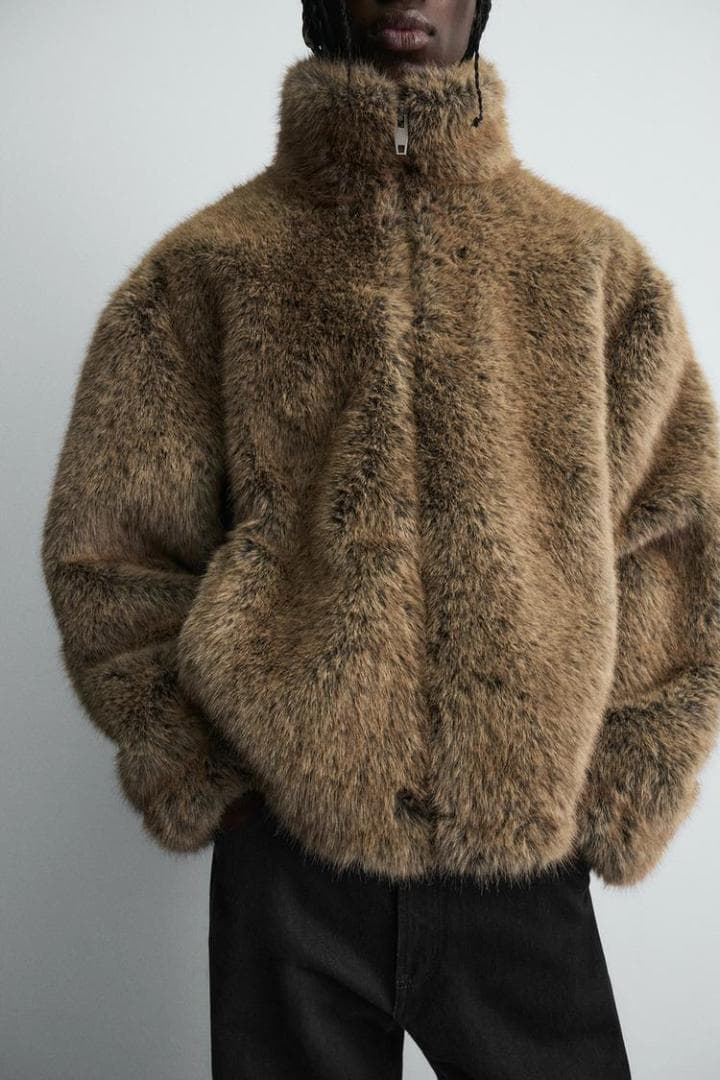 ZARA ザラ ショートフェイクファーコート M