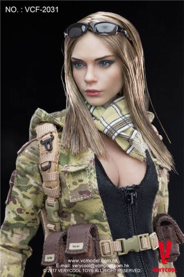 VERYCOOL 1/6 新品 未開封 Villa 女 兵士 迷彩 ミリタリー
