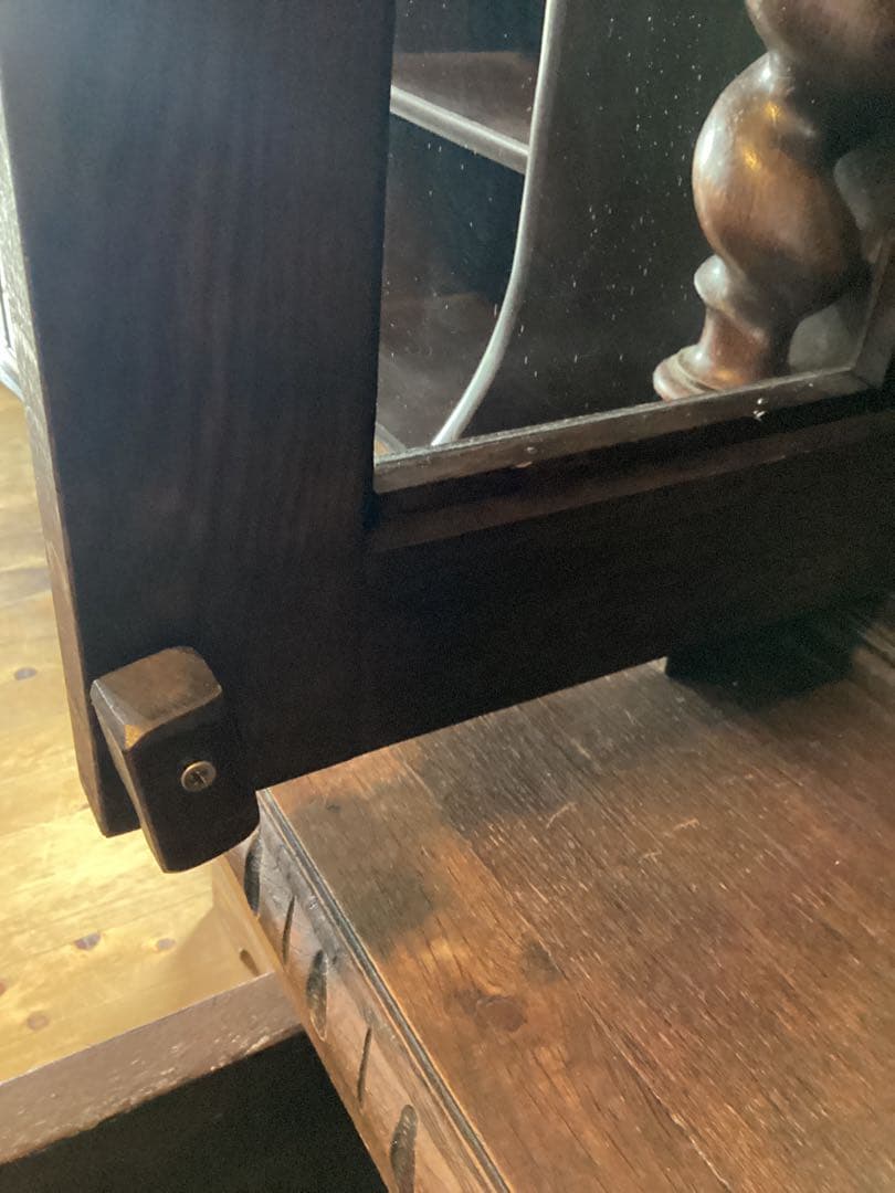 19世紀 アンティークフレンチ　オーク　ルネッサンス　ハントスタイルキャビネット