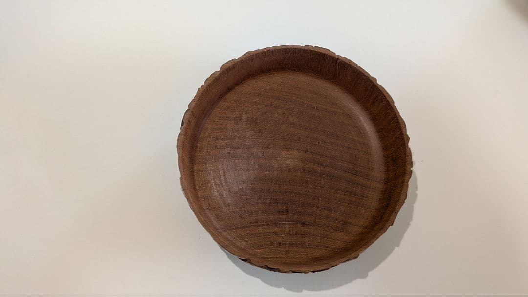 『田丸香山』宮島彫　香山刀　梅　木製 茶道具　棗 　木彫　浮彫