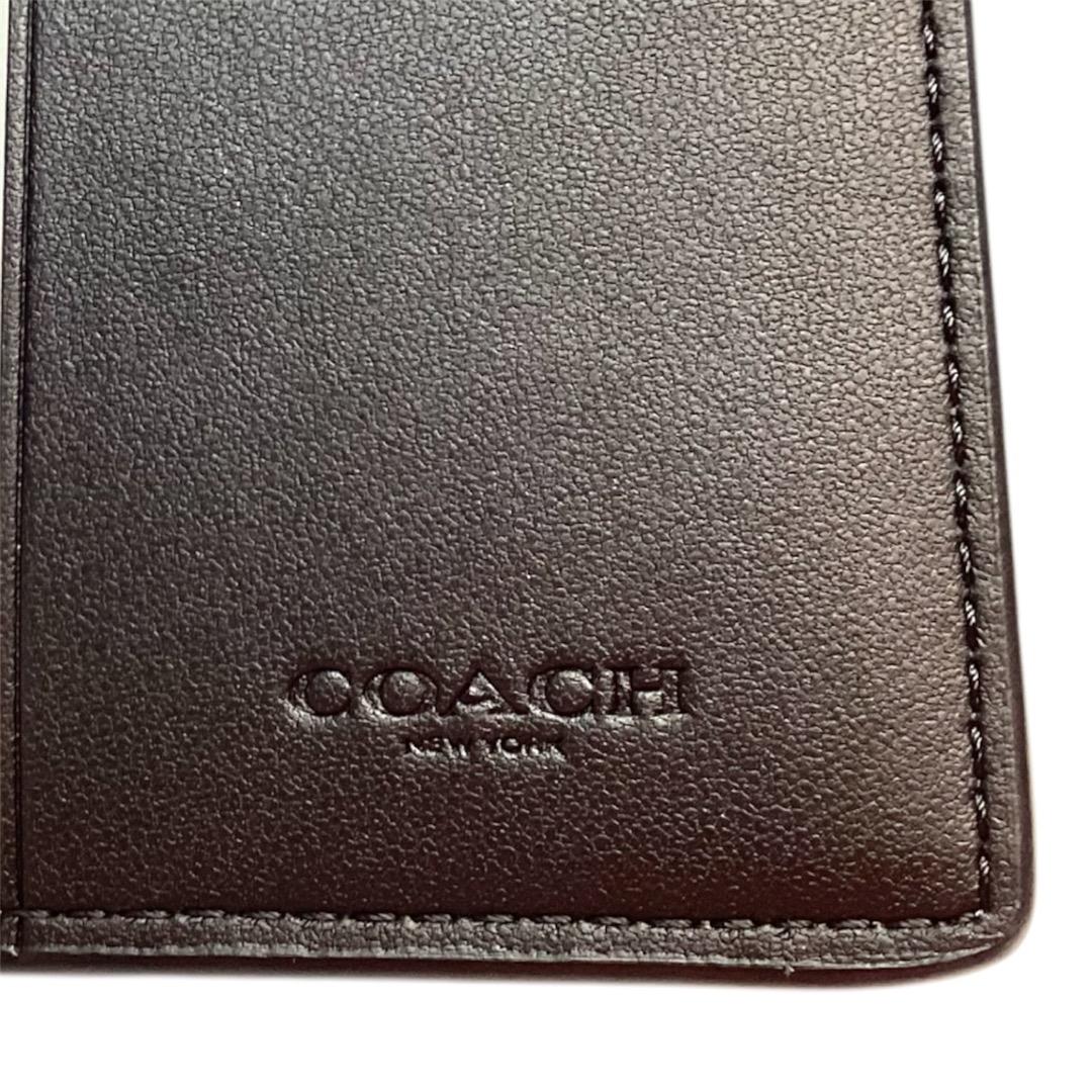 【箱なし特別価格】新品　コーチ　二つ折り財布　ブラック　CT985