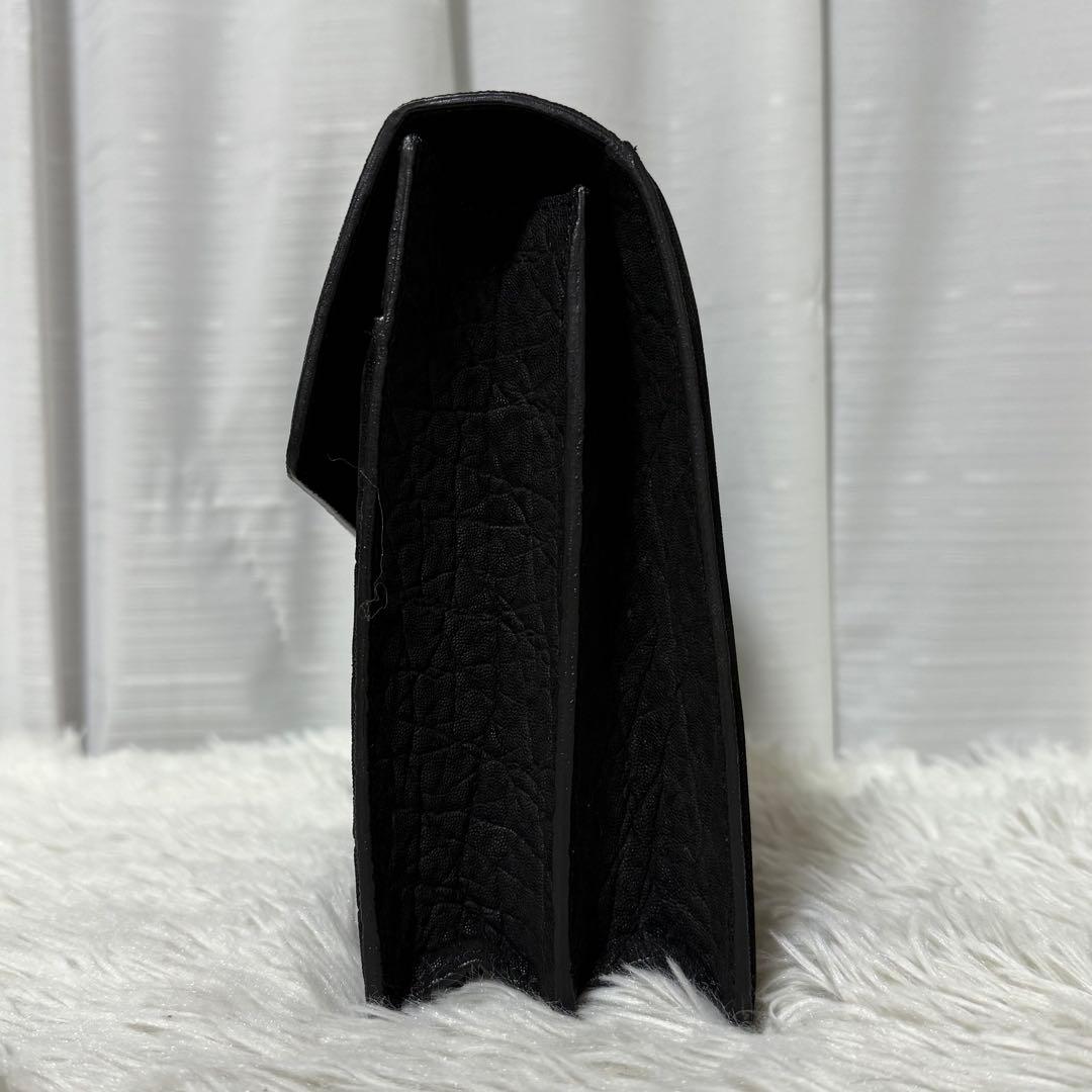 ⭐️新品⭐️　JRA　エレファントレザー　ハンドバッグ　ダイヤル錠　ブラック　象革