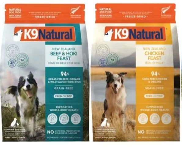 K9ナチュラル ビーフホキフィースト　500g&チキンフィースト500g