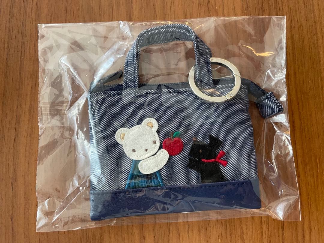 ☆新品未開封☆familiar ファミリア　ミニデニムバッグ　ネイビー　青