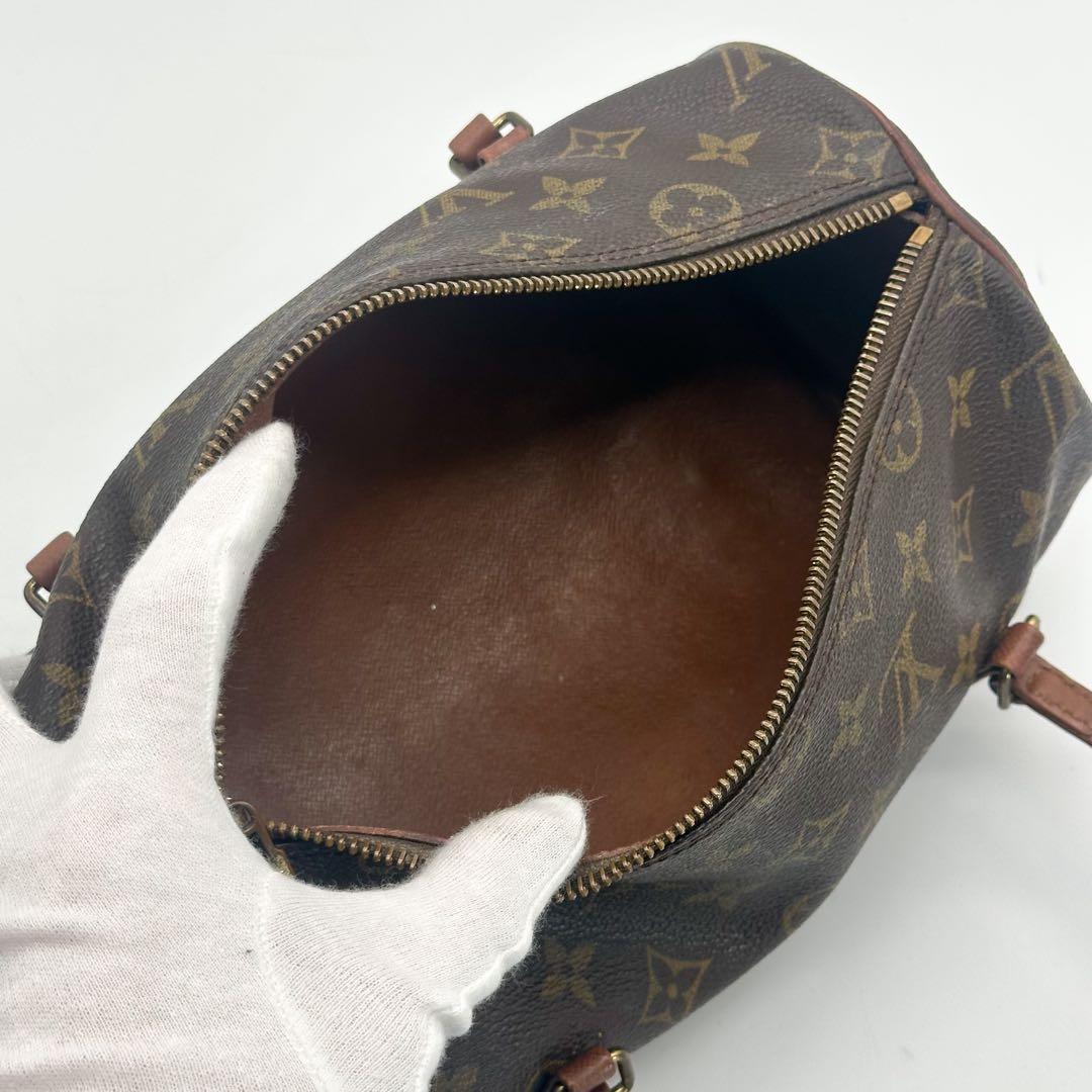 ルイヴィトン パピヨン 26 モノグラム ブラウン ハンドバッグ ヴィンテージ