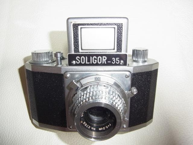 極希少昭和30年頃 日本初一眼レフ■完動品 ソリゴール35 ファーストフレックス