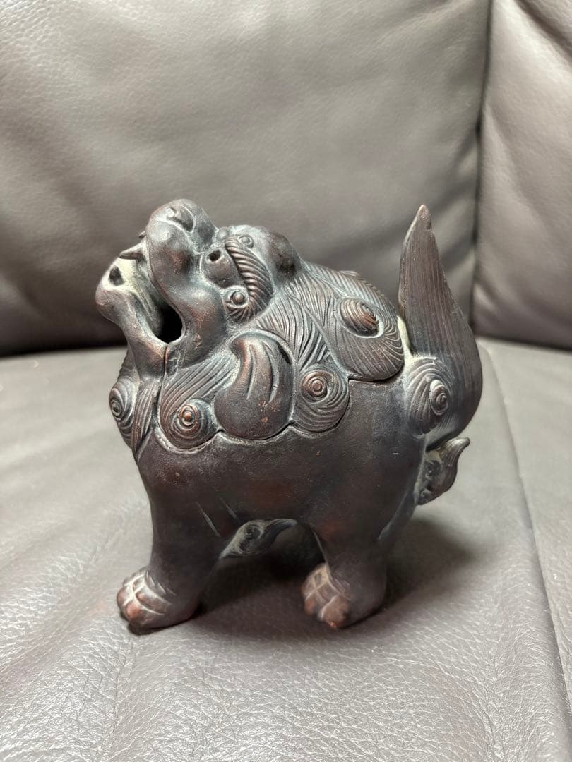 獅子　香炉　置物