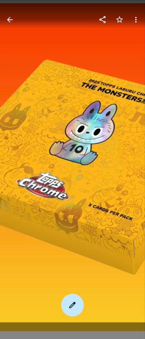 Topps Chrome ラブブ10周年記念　5BOX