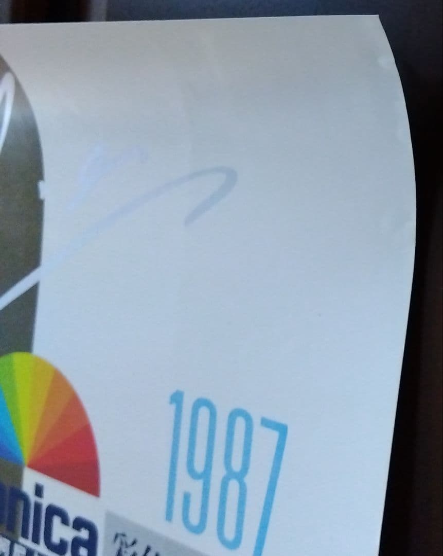 レスリー・チャン「コニカフィルム 広告 大型ポスター」1986年（非売品）