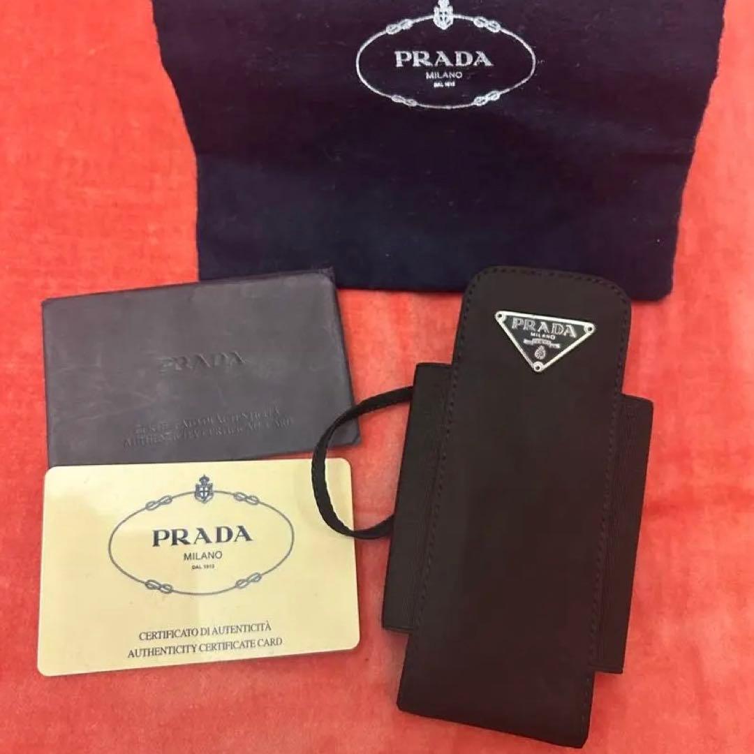 PRADA メガネホルダー　小物ケース　アクセサリーショルダーヴィンテージ