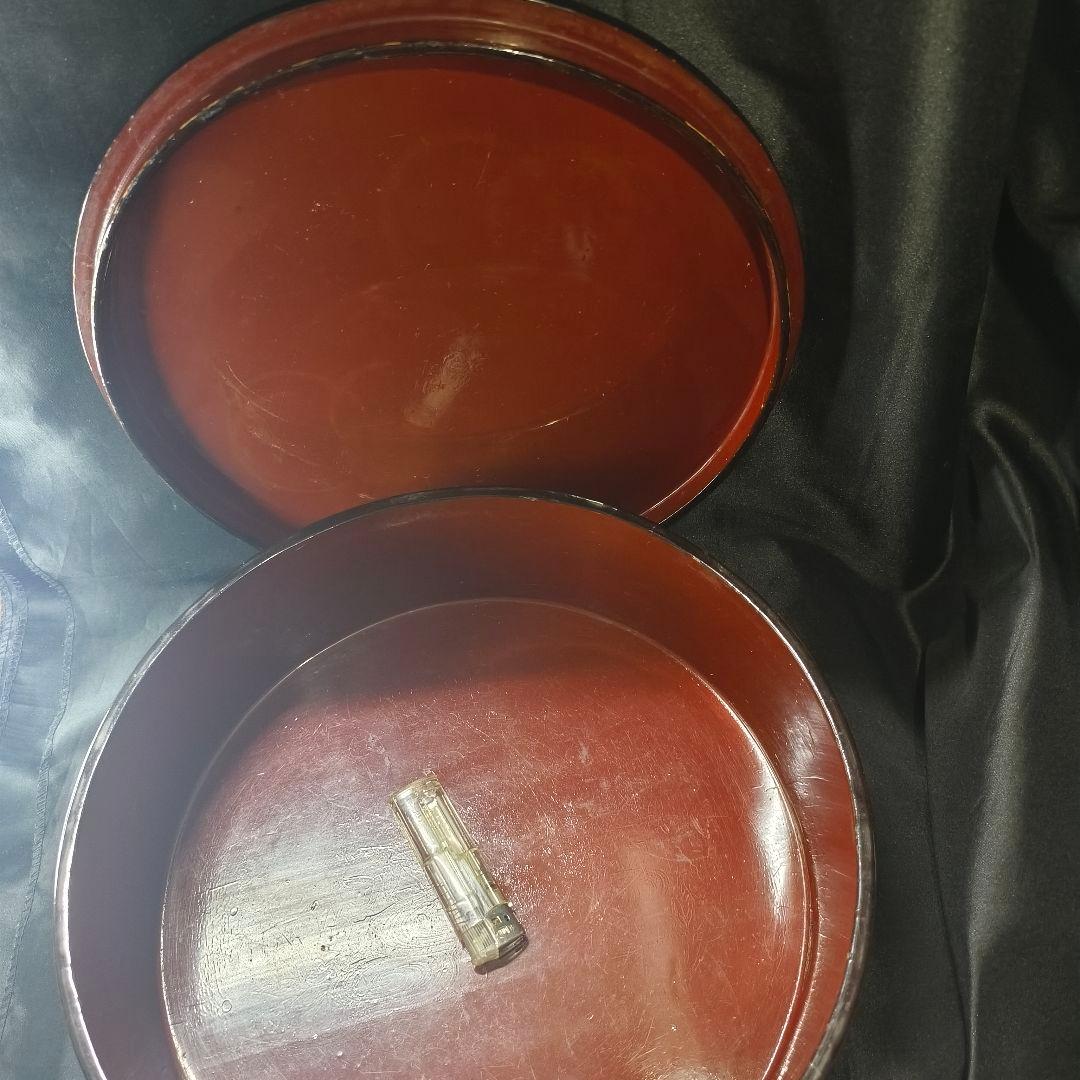 茶道具 桃山期蒔絵洗桶 煎茶茶櫃 木製漆器 骨董 時代物 桐箱入り 蒐集家蔵出し