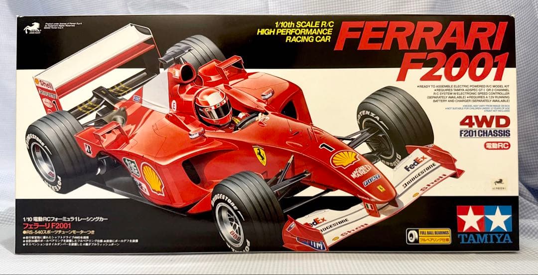 タミヤ◆フェラーリF2001 1/10スケール 4WD 1/10