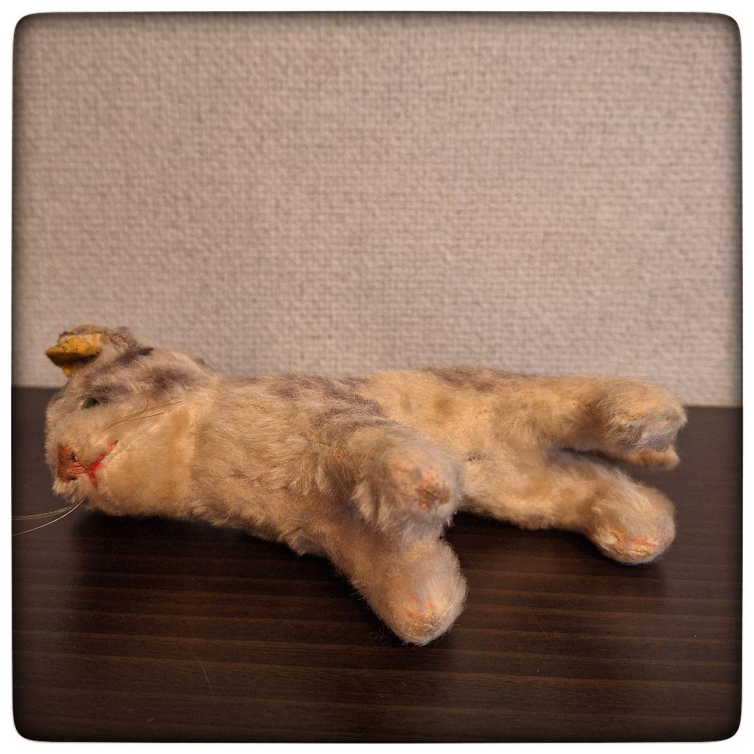 【子猫 Tabby タビー 14cm】ヴィンテージ シュタイフ 美品