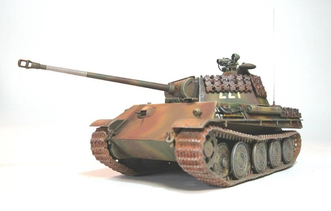 タミヤ 1/35 パンサーG型 赤外線暗視装置 スチールホイールVer.