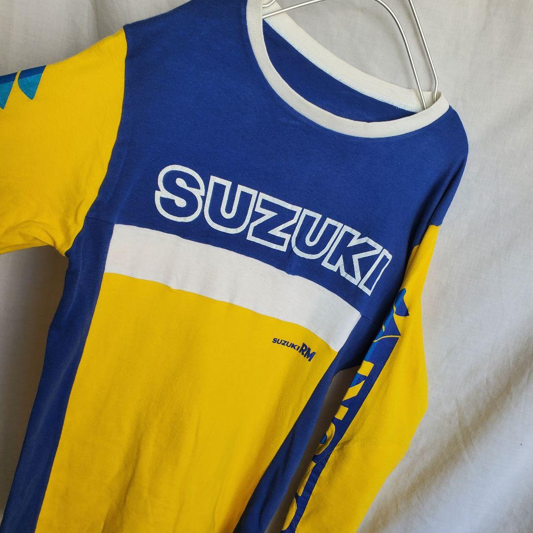 希少 90s SUZUKI　モーターサイクル　ロンt 車 バイク 古着