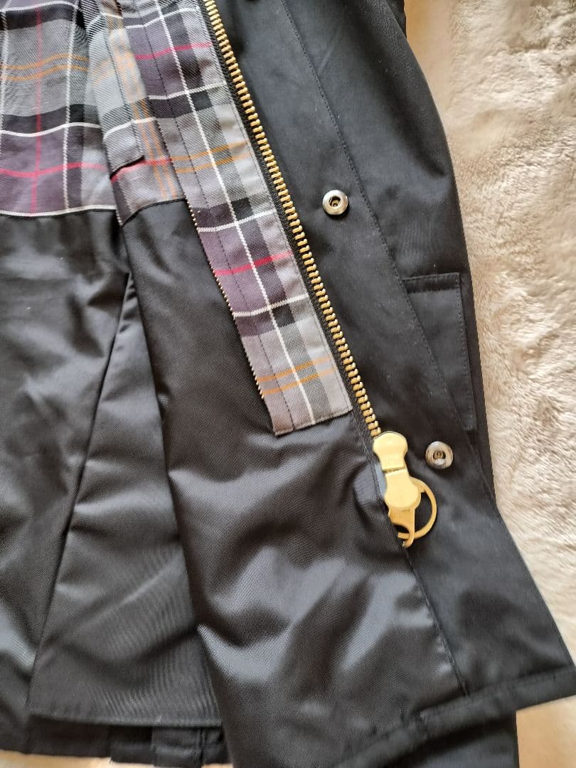 新品 Barbour バブアー 別注 ビデイル OS スリーブ 42 ブラック