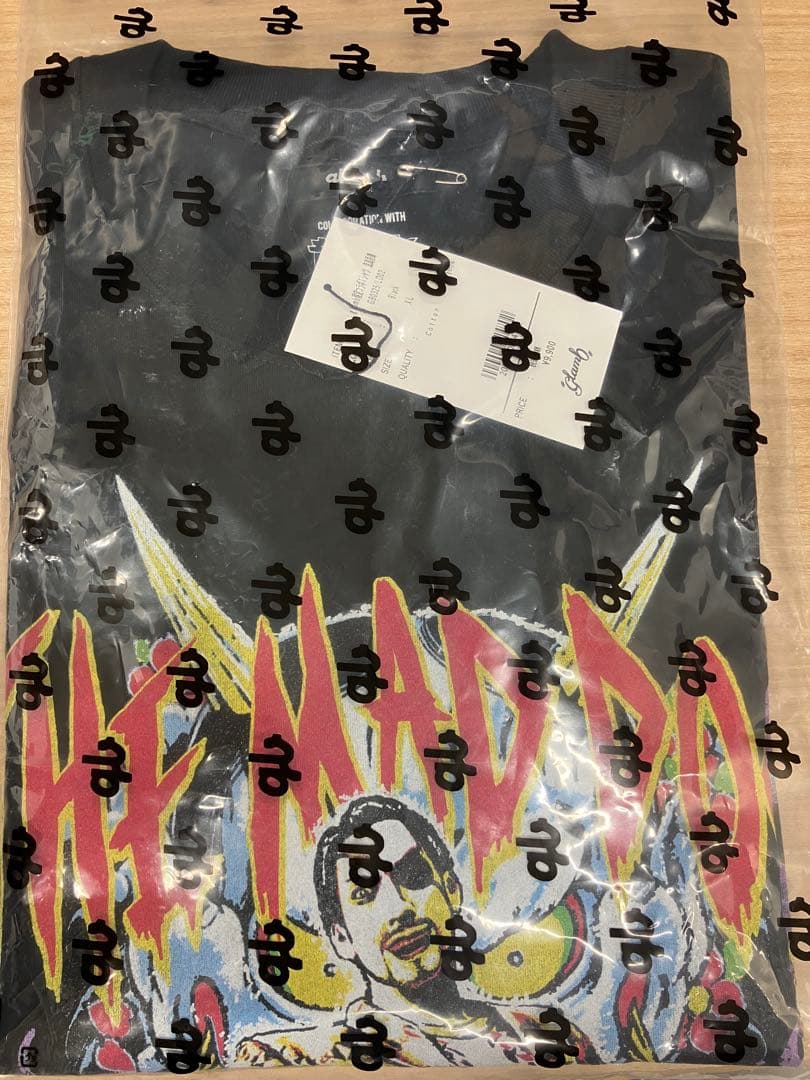 【限定】龍が如く　真島吾朗　glamb Tシャツ　黒　XL　【コラボ】