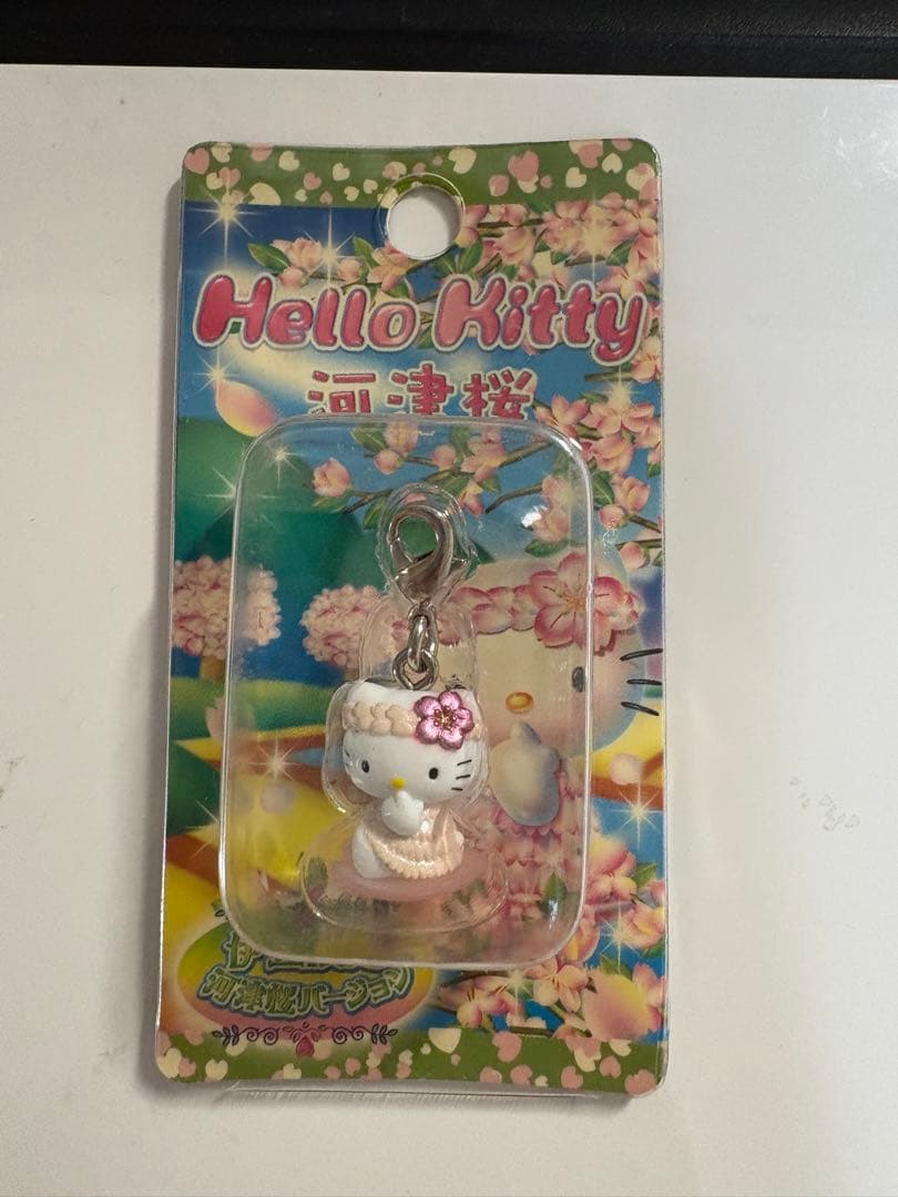 ご当地キティ ファスナーマスコット　河津桜　日光　伊豆　信州