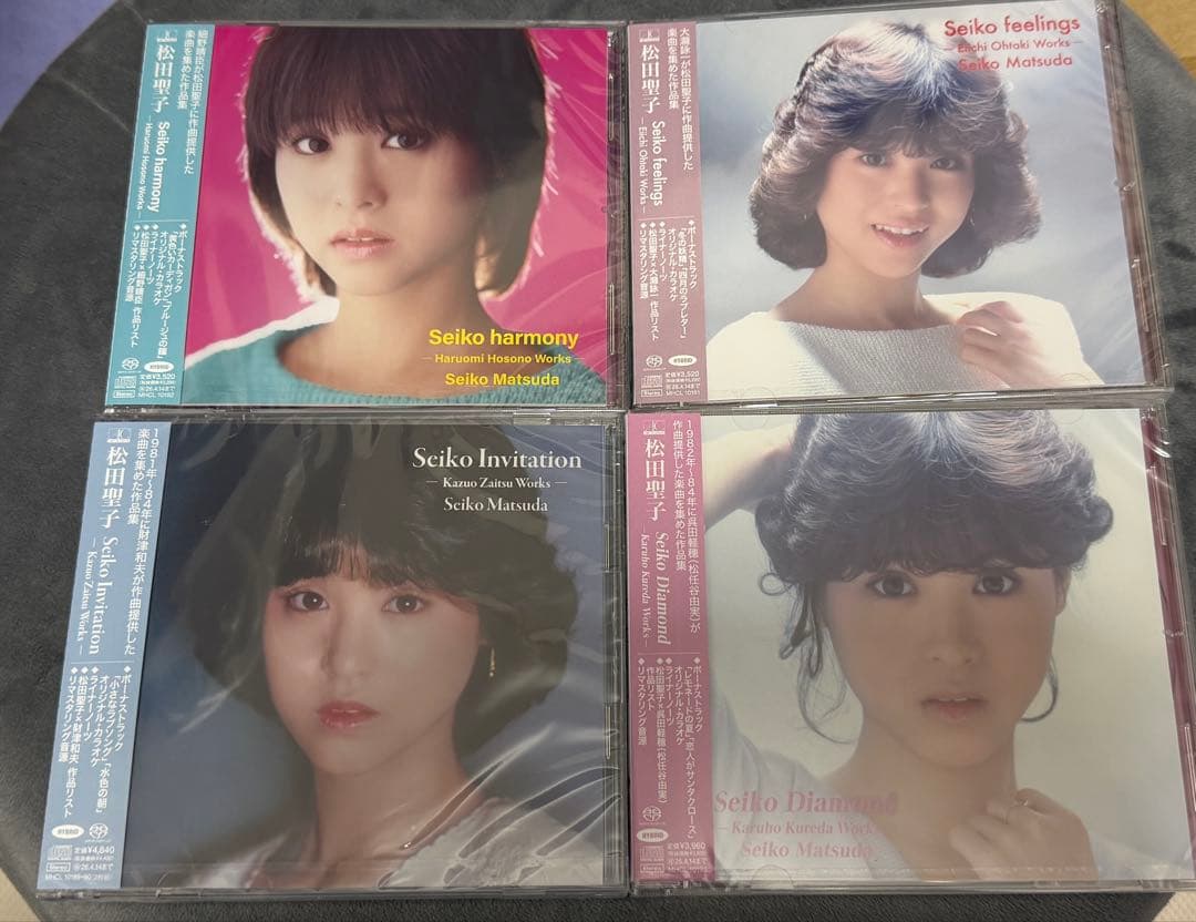 【新品未使用未開封】松田聖子さん CD４枚✖️メガジャケ4枚✖️クリアカード4枚