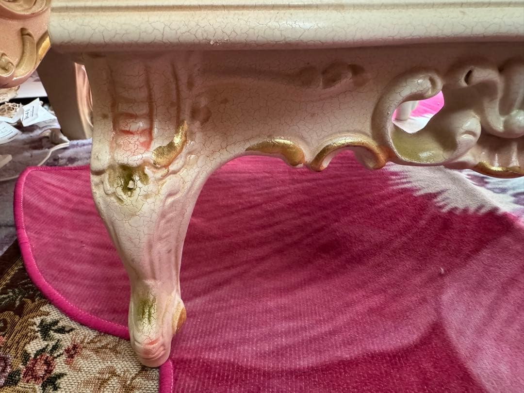 フレンチスタイル キャビネット 4段ロココ調