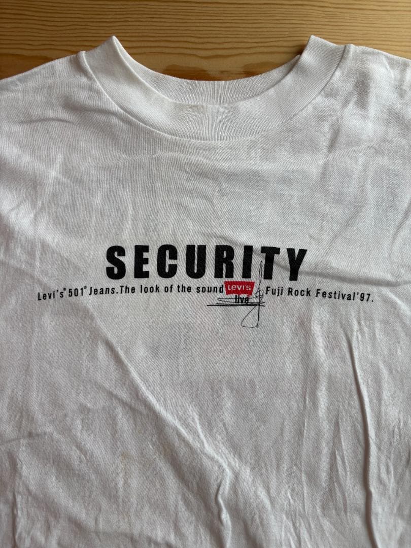 第一回フジロック 1997 セキュリティTシャツ L