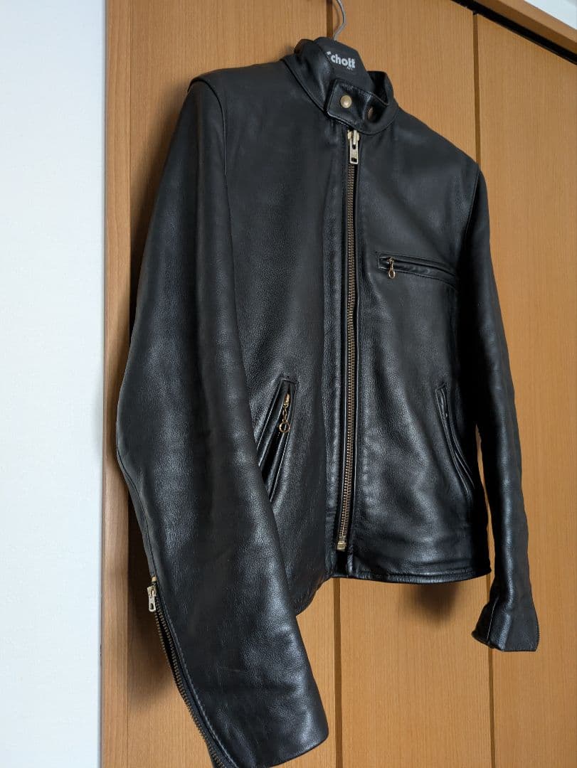 良品！　 VANSON　Type B バンソン　シングルライダース　立ち襟