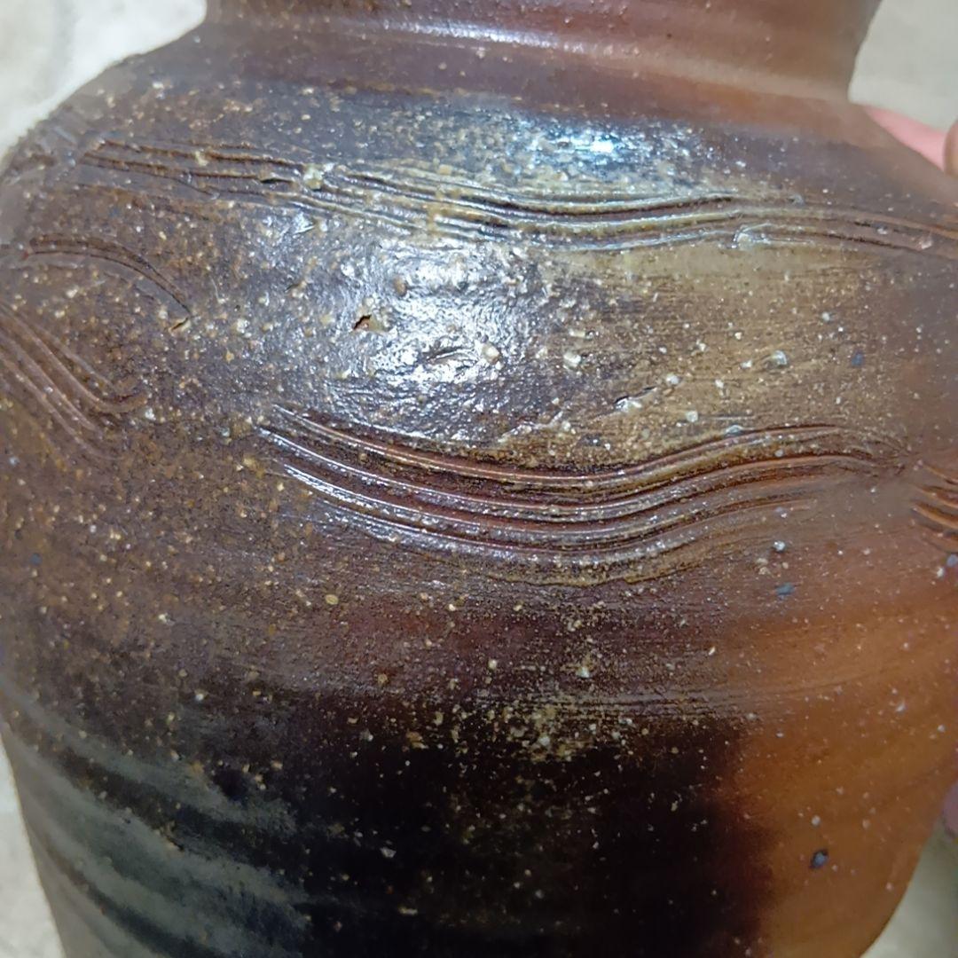 骨董品　備前焼　備前壺　松本勝哉　共箱付き　極美品‼️