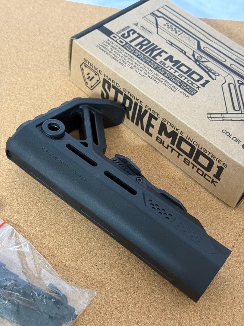 実物STRIKE MOD1 バットストック ブラックストライクインダストリーズ
