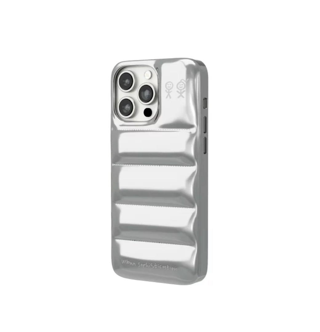 iPhoneアクセサリー Urban The Puffer Case chrome 16Pro