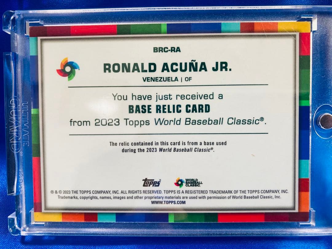 アクーニャJR. 25枚限定　ベースレリック　Topps 2023 WBC