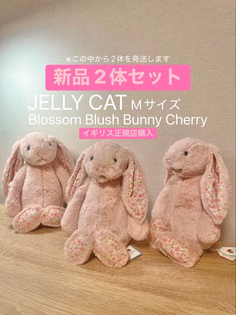 【新品2体セット】ジェリーキャット うさぎ ぬいぐるみ イギリス正規店購入