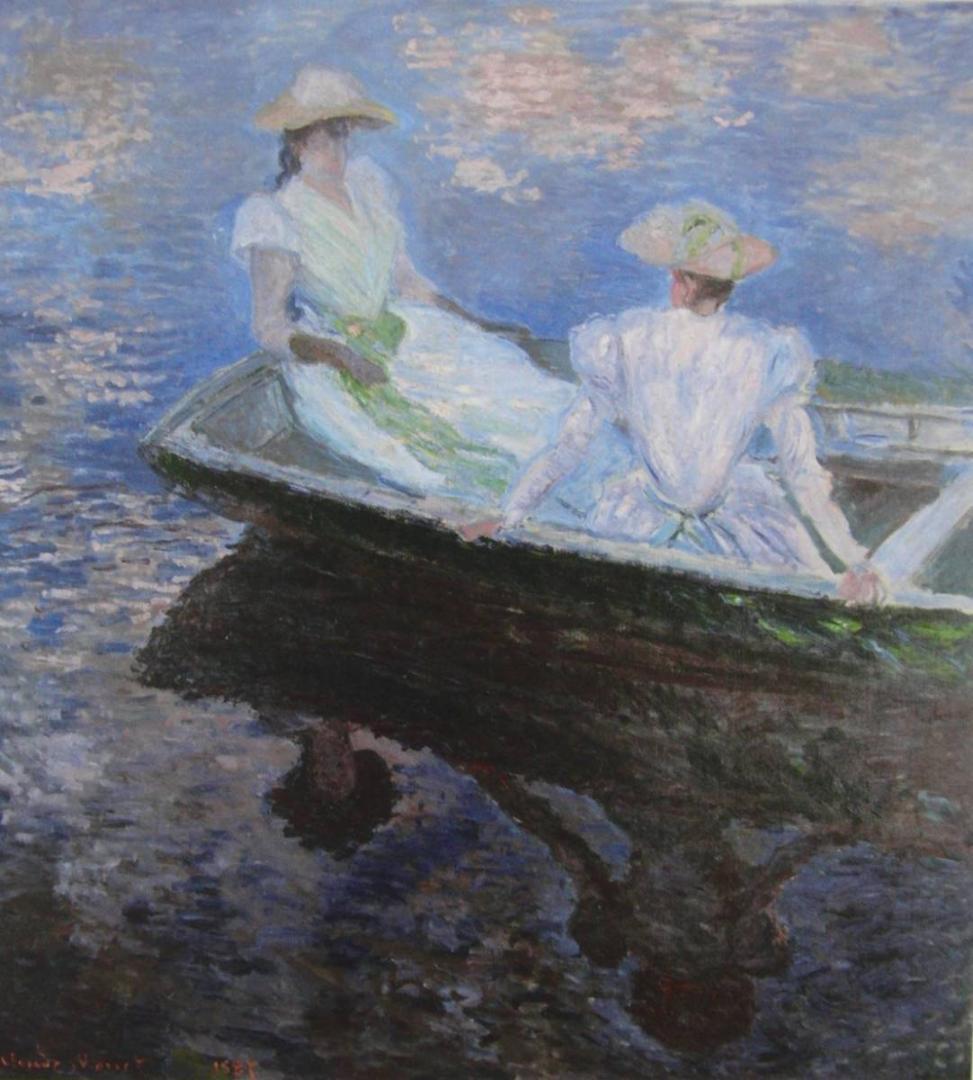 クロード・モネ、「Young Women in Boat」、厳選