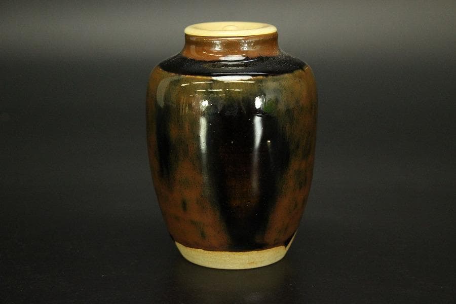 茶道具 瀬戸茶入 良蓋 美品(A777)