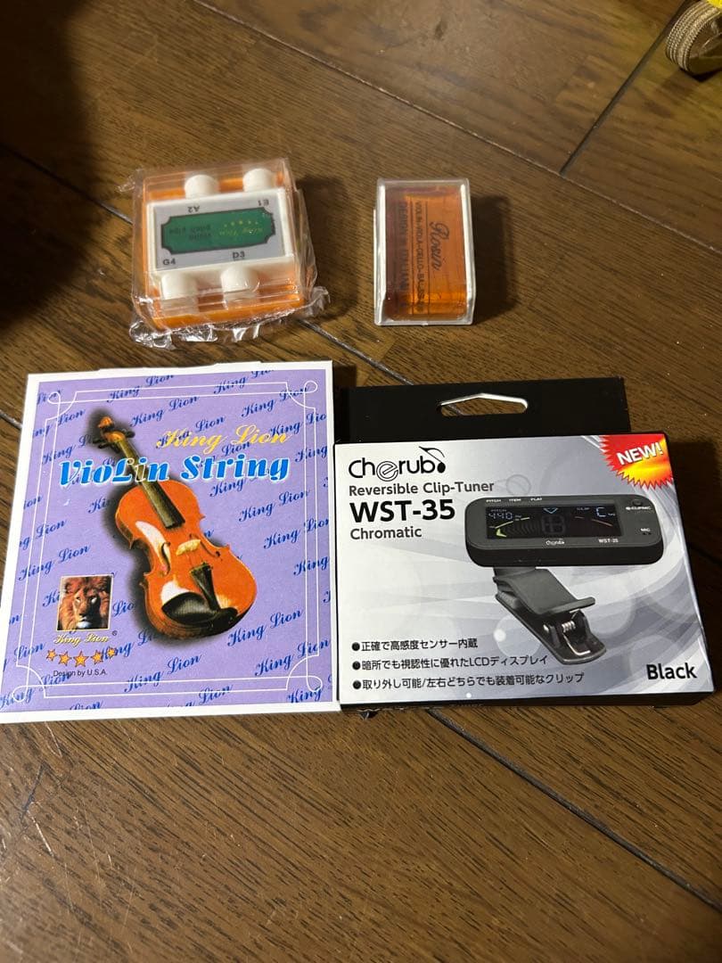 木製バイオリン 本体と付属品