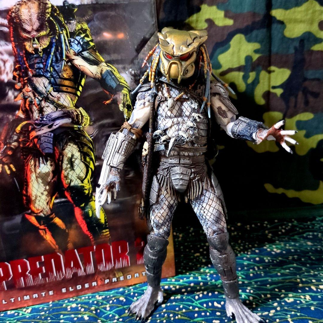 NECA／アルティメット・エルダープレデター 中古開封品／✨別名∶グレイバック