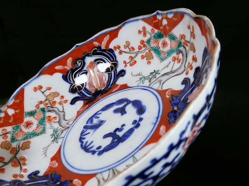 古伊万里　色絵　松竹梅の図　膾皿　５枚　3162AS-CGf