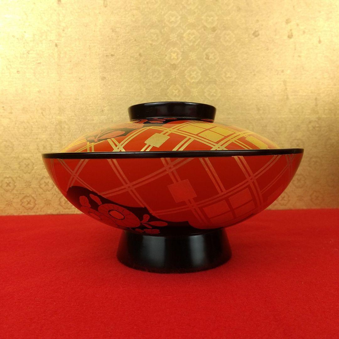 輪島塗　秀衡蒔絵煮物椀　大向高州堂　10客