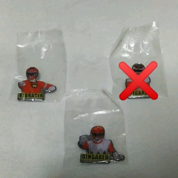 スーパー戦隊 ピンズ コレクション各800～1000円