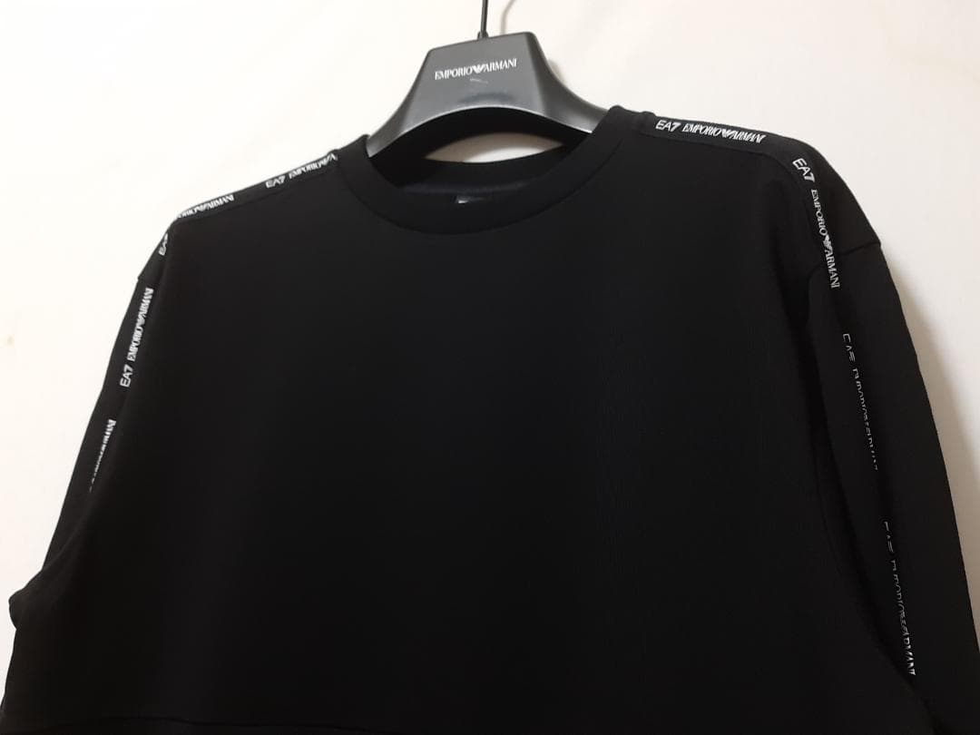 【新品】EA7/アルマーニジュニア　テーピング・黒スウェット　14A・14歳