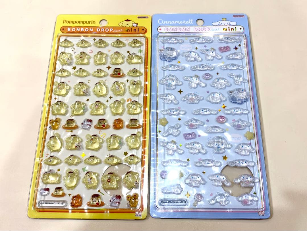 【正規品】サンリオ ボンボンドロップシール ミニ 8種 セット