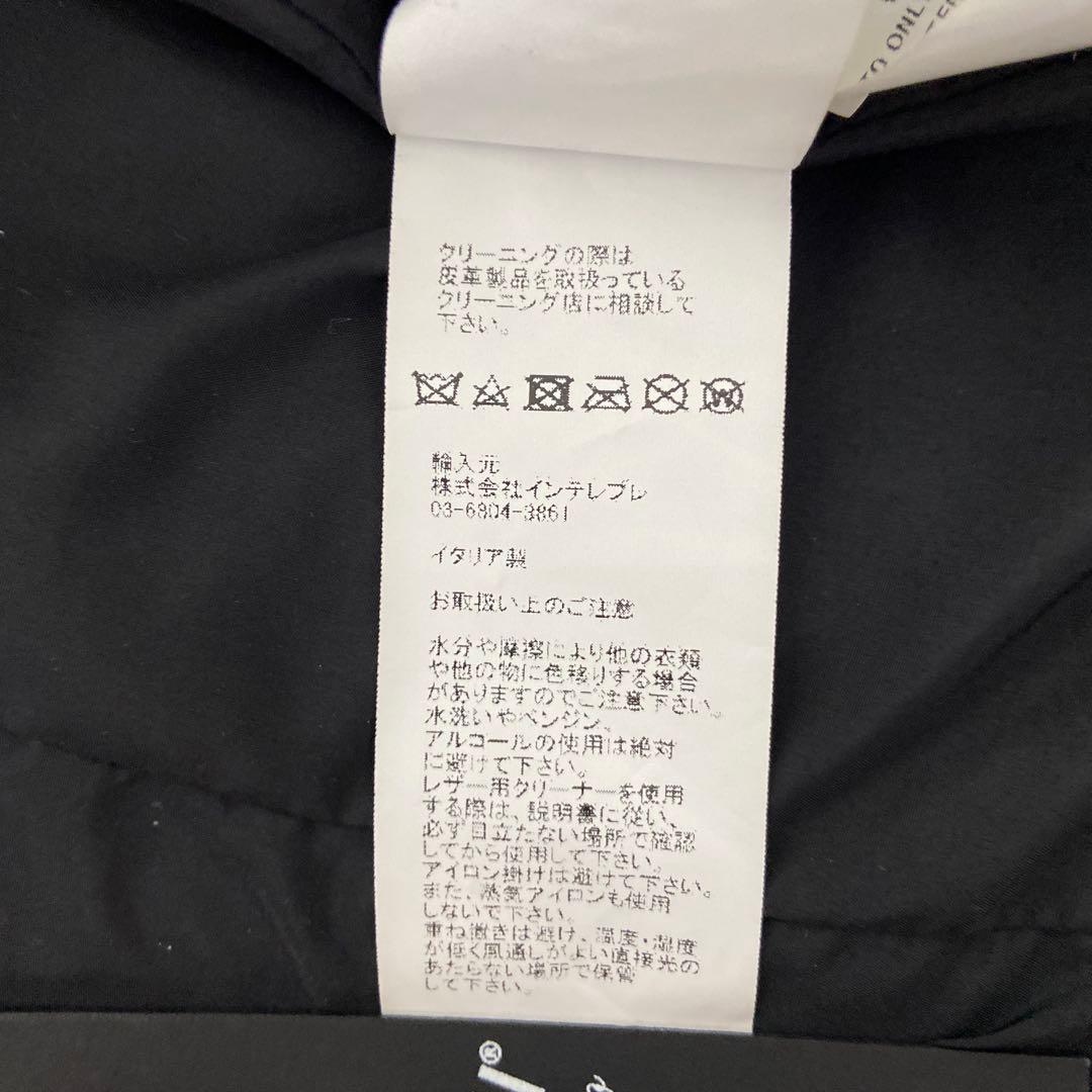 EMMETI エンメティ　アッカ　黒　46 シングルライダースジャケット