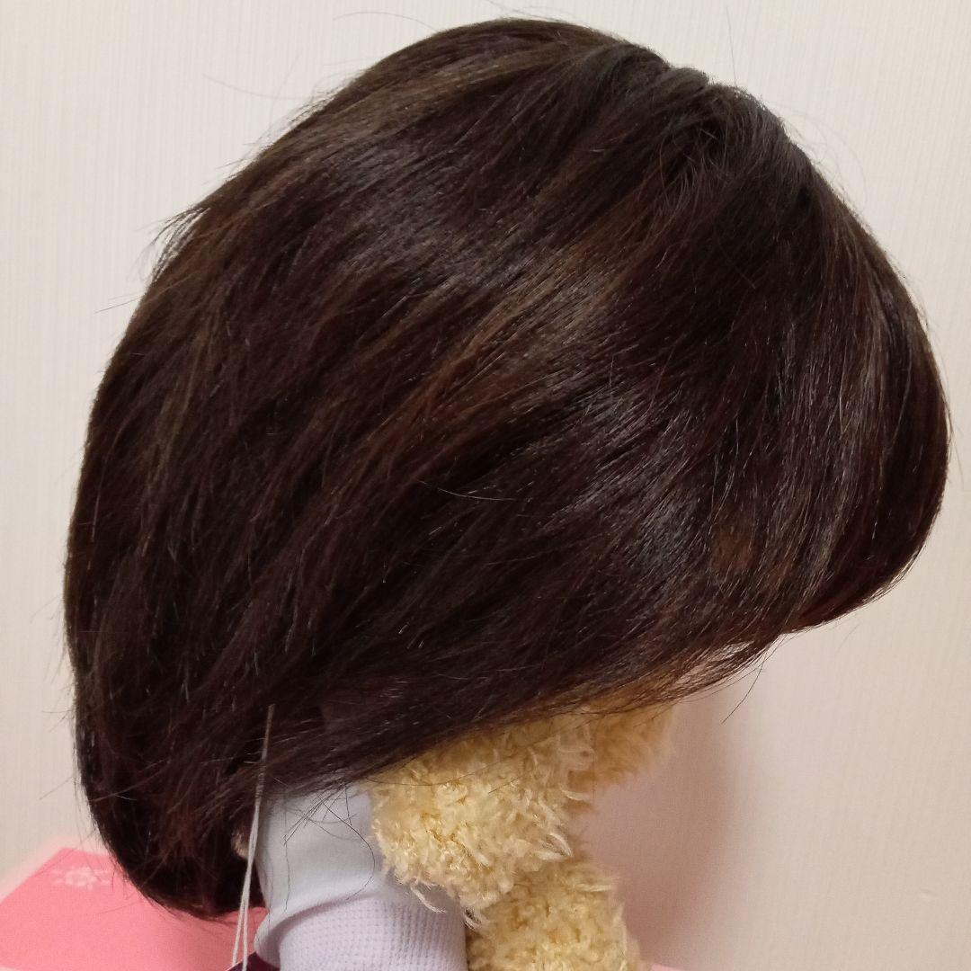 【タグ付】ラパンドアール リュネール ウィッグ 高級人毛使用 ナチュラルブラウン