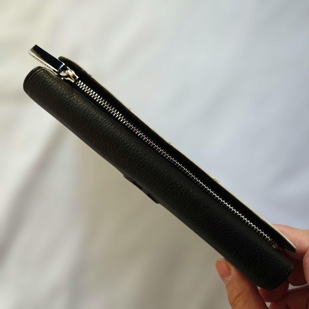 新品未使用 ミラショーン ツートン 三つ折り財布 長財布