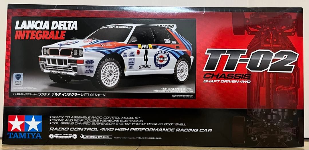タミヤ　TT-02 ランチア　デルタ　インテグラーレ　TAMIYA