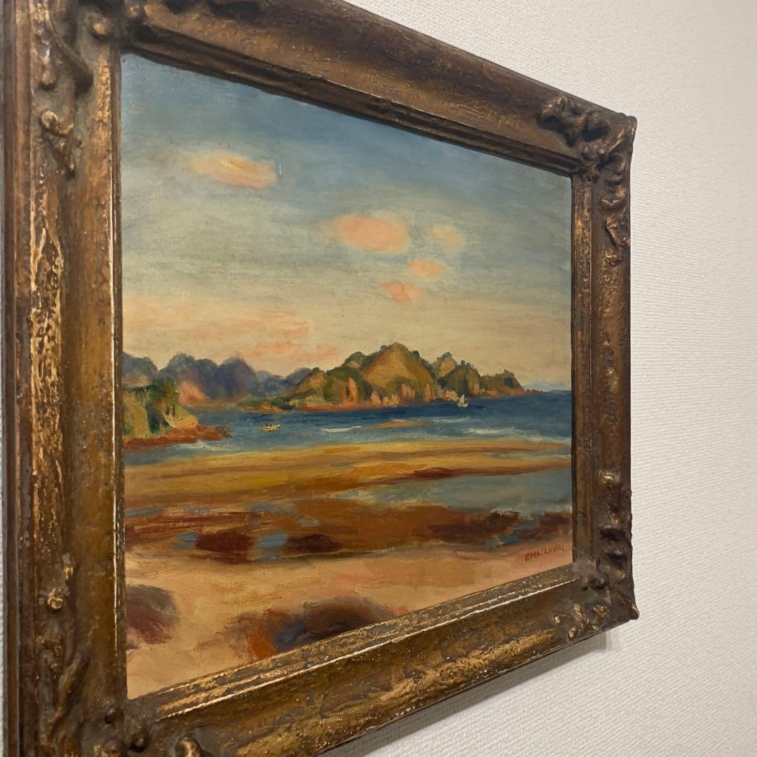 正宗得三郎 「風景」 油彩画　8号